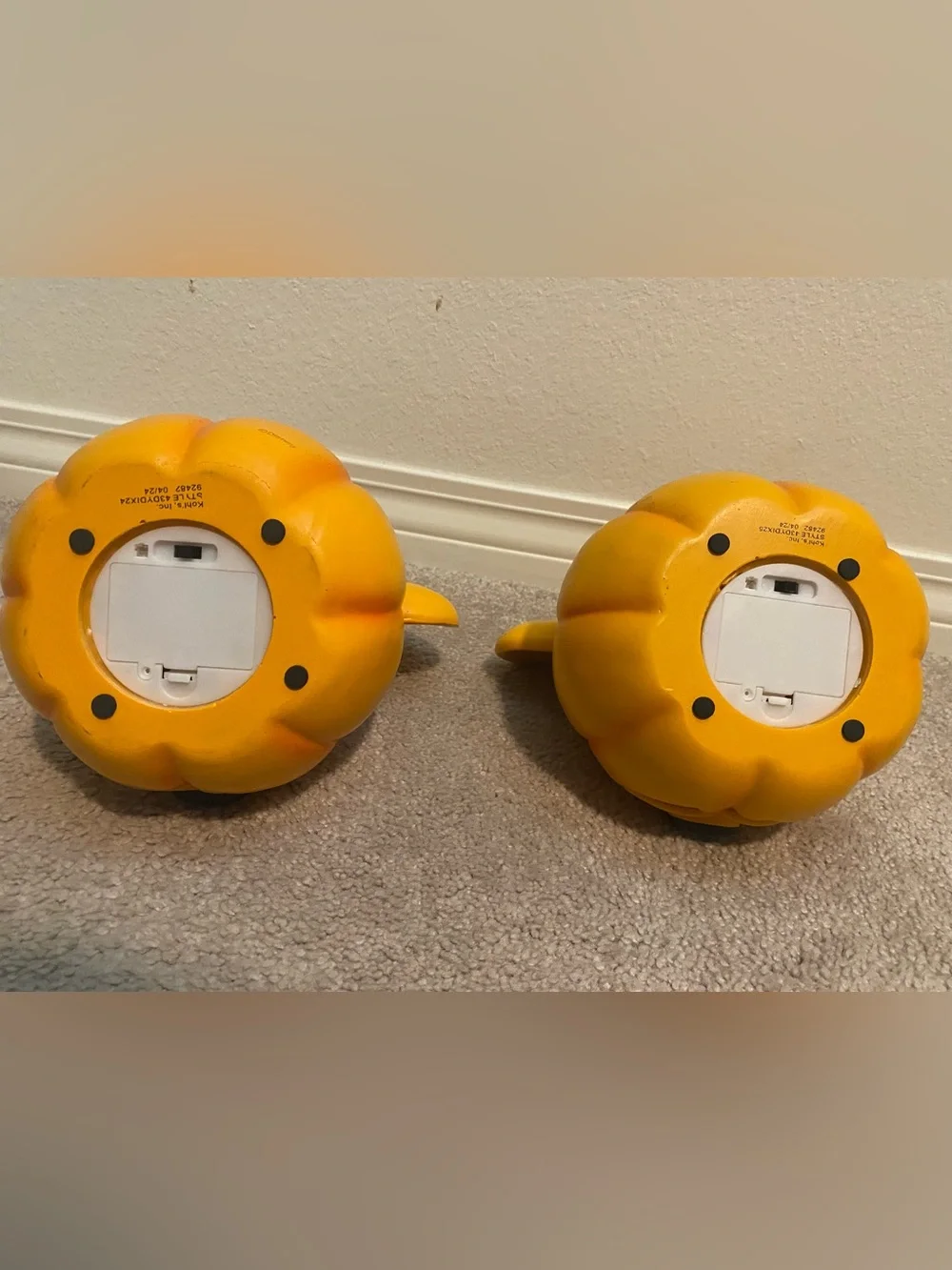 Mickey & Minnie Pumpkin Heads Halloween Décor
